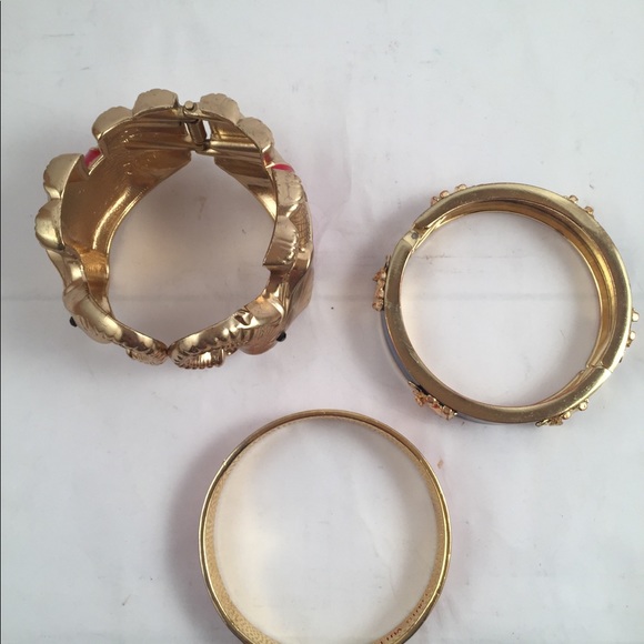 Three gold and enamel bracelets! - Picture 5 of 7